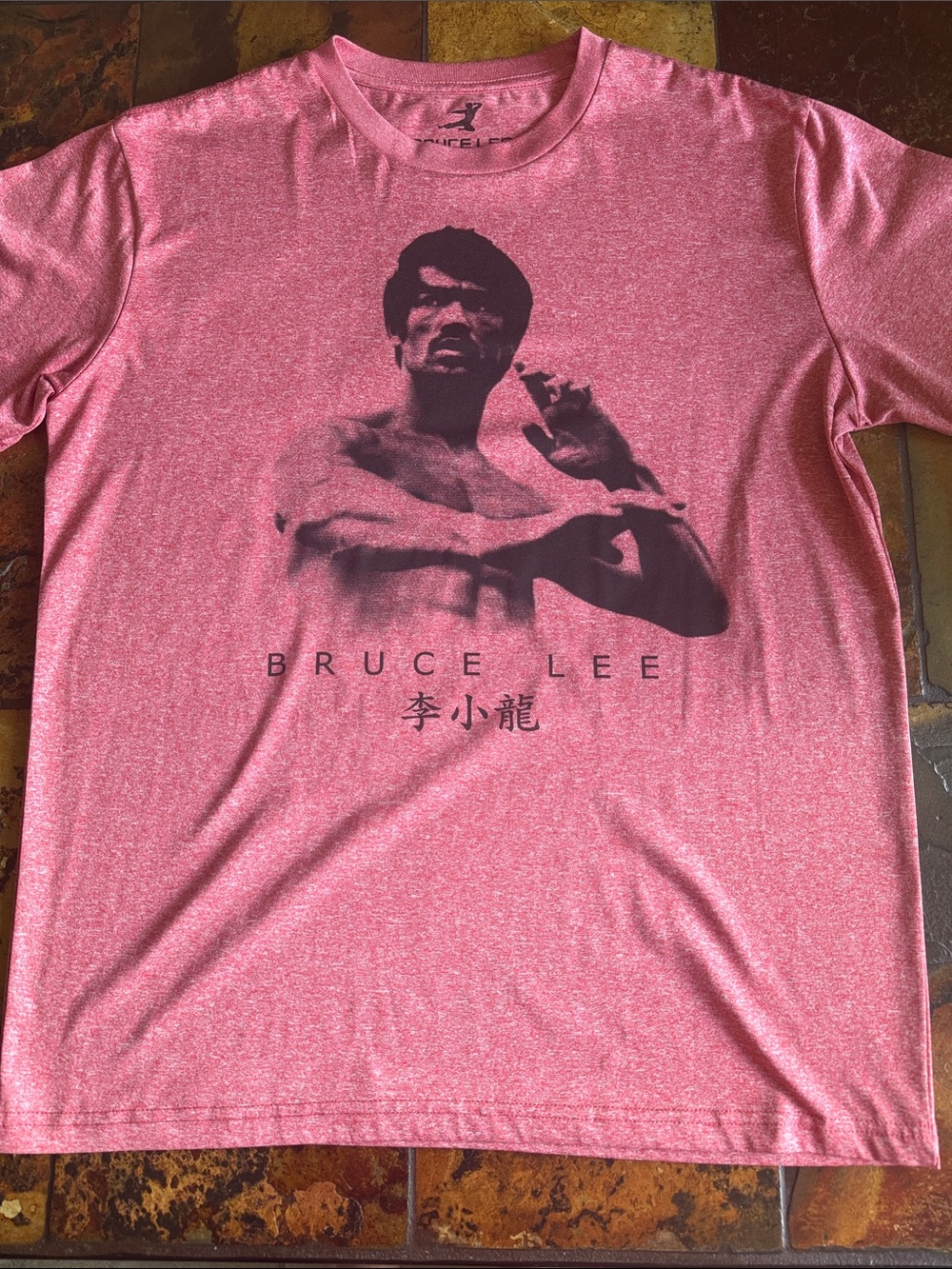 Bruce Lee Graphic Tee - Red Heather Men’s Shirt (791)